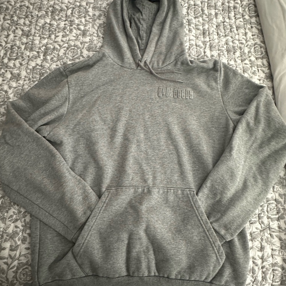Puma Gray Sweatshirt Athletic Style